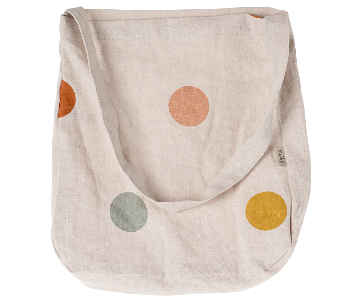 Maileg Tote bag, Multi dots or Stripes - One strap