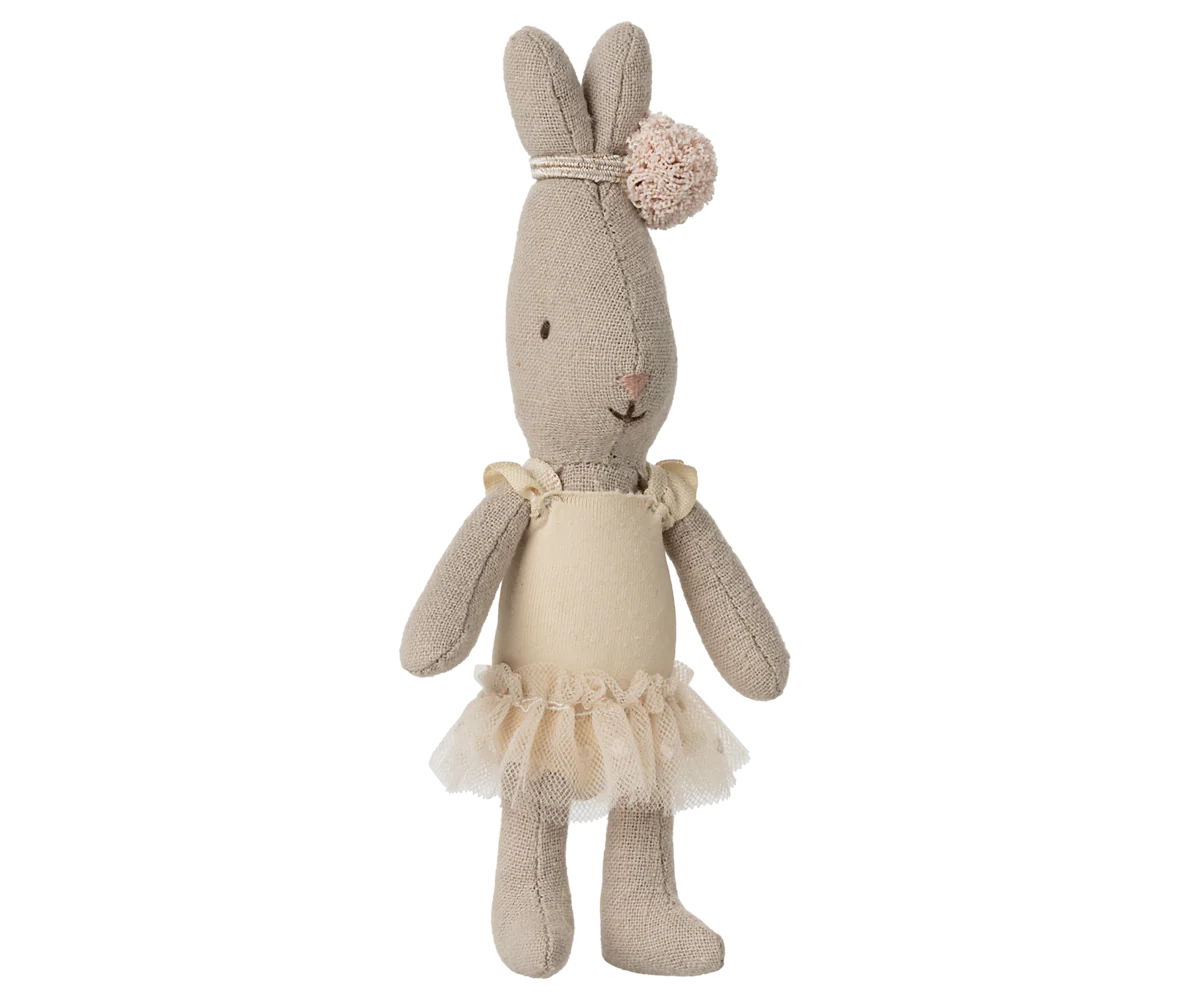 Maileg Rabbit Micro- Ballet suit and skirt (Cream or Rose)
