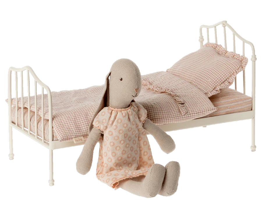 Maileg Bed, Miniature - Dark Rose