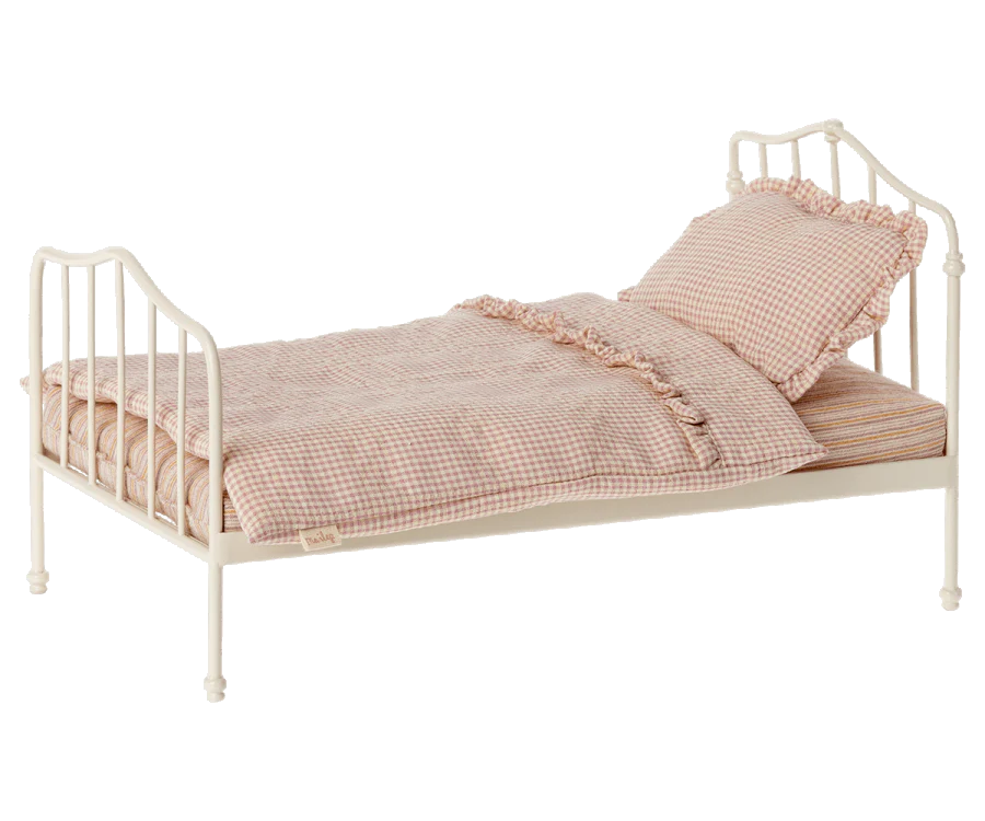 Maileg Bed, Miniature - Dark Rose