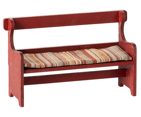 Maileg Bench, Mouse Red