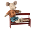 Load image into Gallery viewer, Maileg Bench, Mouse Red

