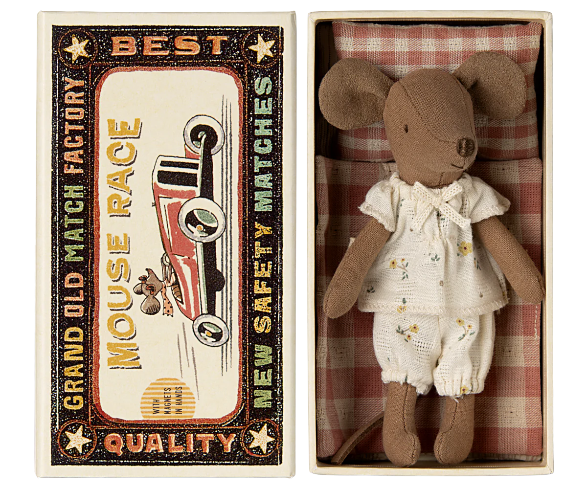 Maileg Big Sister Mouse in Matchbox (2024 With Magnetic Hands)