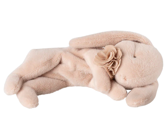 Maileg Sleeping bunny plush, Small - Soft Brown or Powder