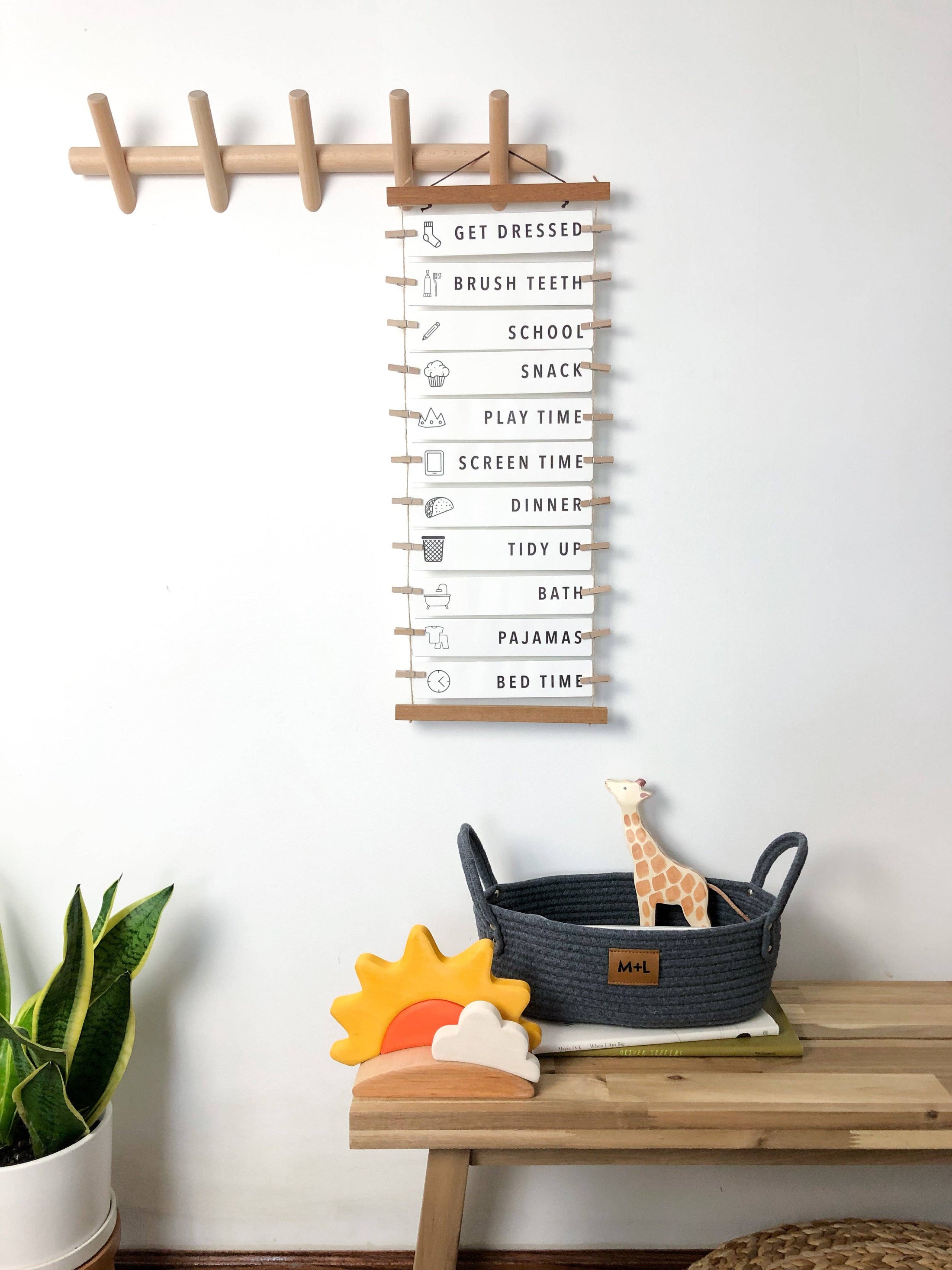 Maple and Lark Gather Rope Basket: Heathered Gray