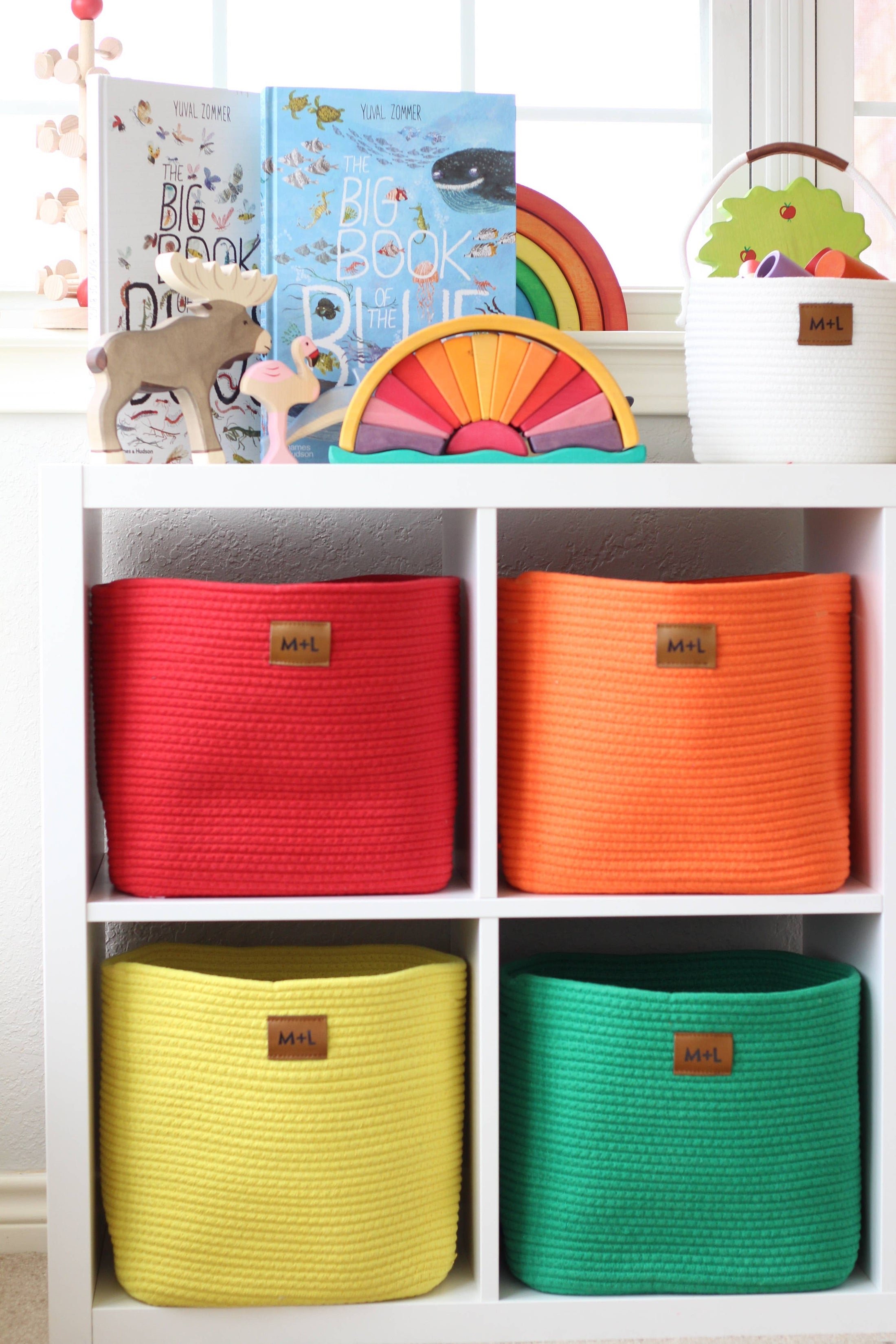 Maple and Lark Bountiful Rope Basket: Multiple Colors