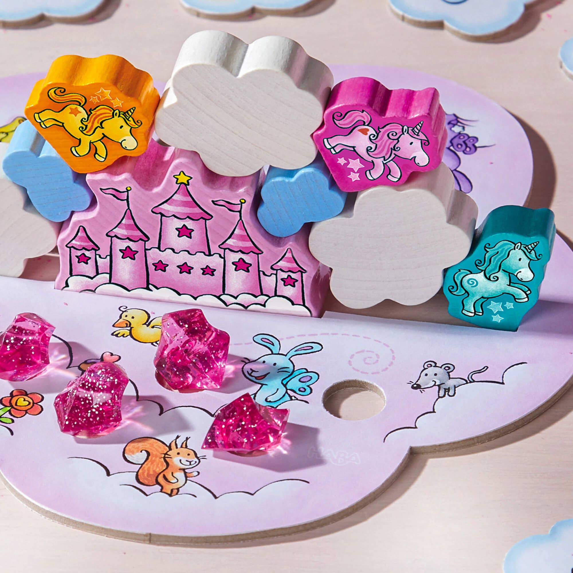 Haba Unicorn Glitterluck - Cloud Stacking