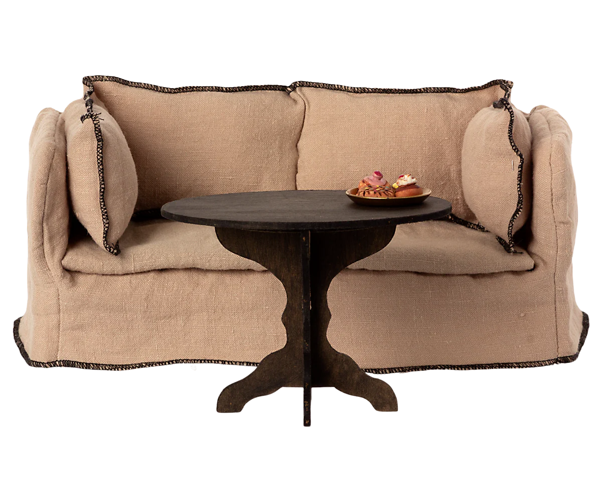 Maileg Coffee Table, Miniature - Anthracite