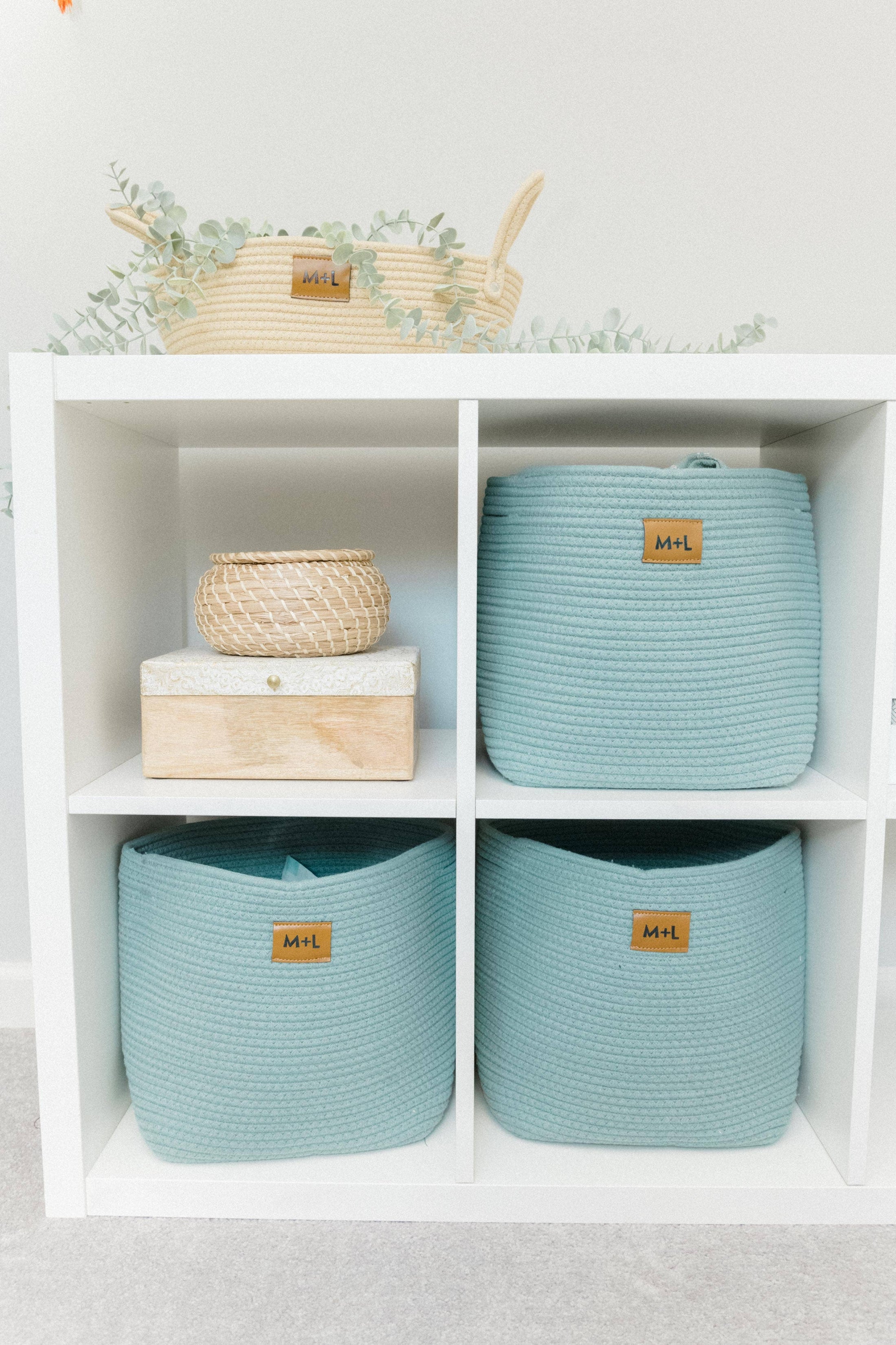 Maple and Lark Bountiful Rope Basket: Multiple Colors