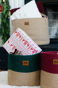 Load image into Gallery viewer, Maple and Lark Bountiful Rope Basket | Limited Edition: Jute + Garnet |
