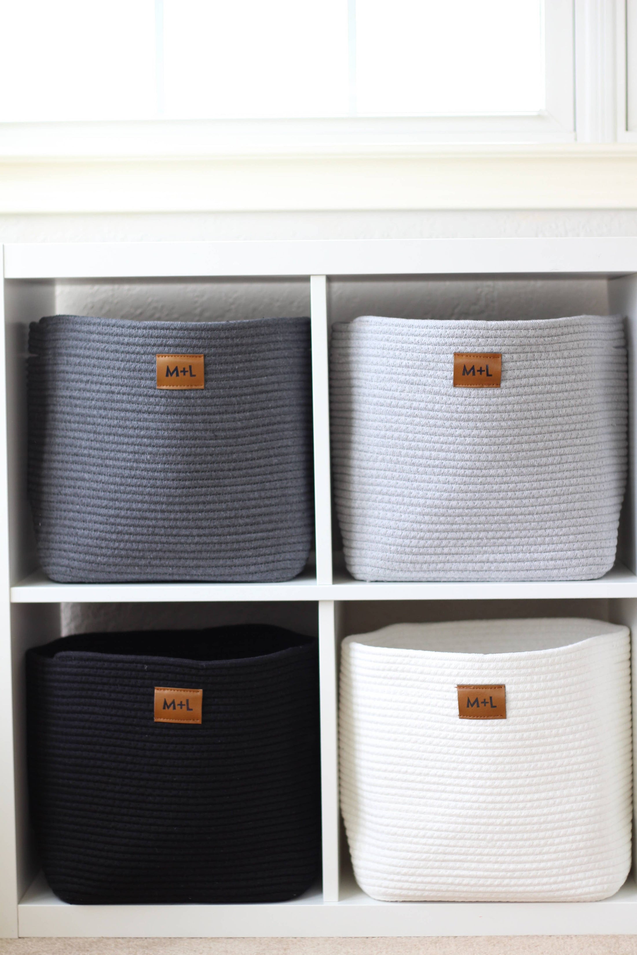 Maple and Lark Bountiful Rope Basket: Multiple Colors