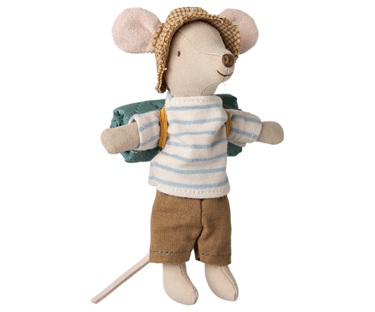 Maileg Big Brother Hiker Mouse (Stripes)
