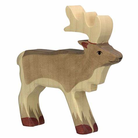 Holztiger Reindeer European Wooden Animal