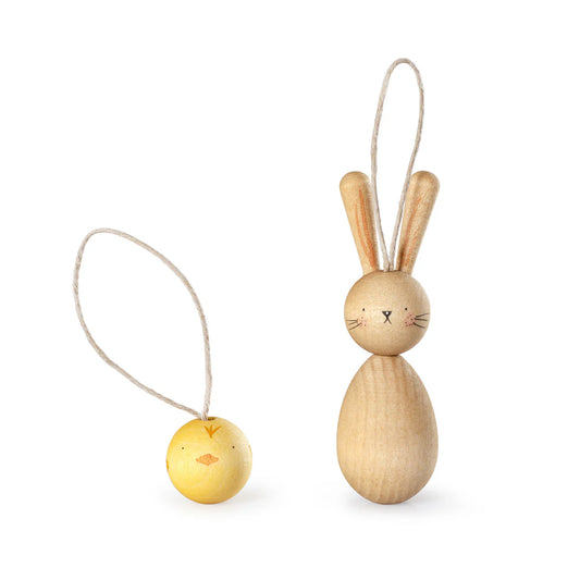 Grapat Hop and Peep hanging ornaments