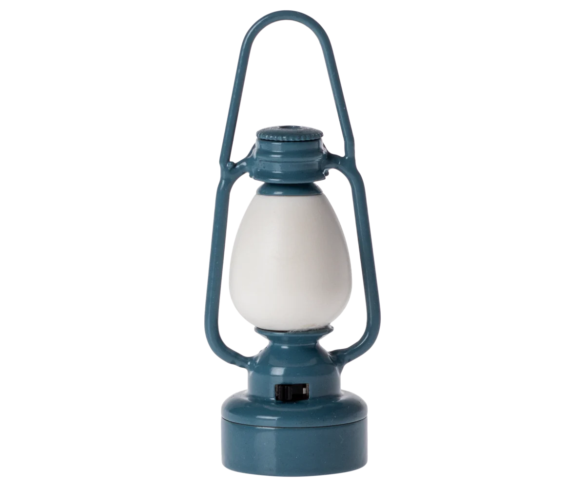 Maileg Vintage lantern, Mouse - Red or Blue