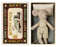 Load image into Gallery viewer, Maileg Little Brother Mouse in Matchbox (2024 Magnetic hands)
