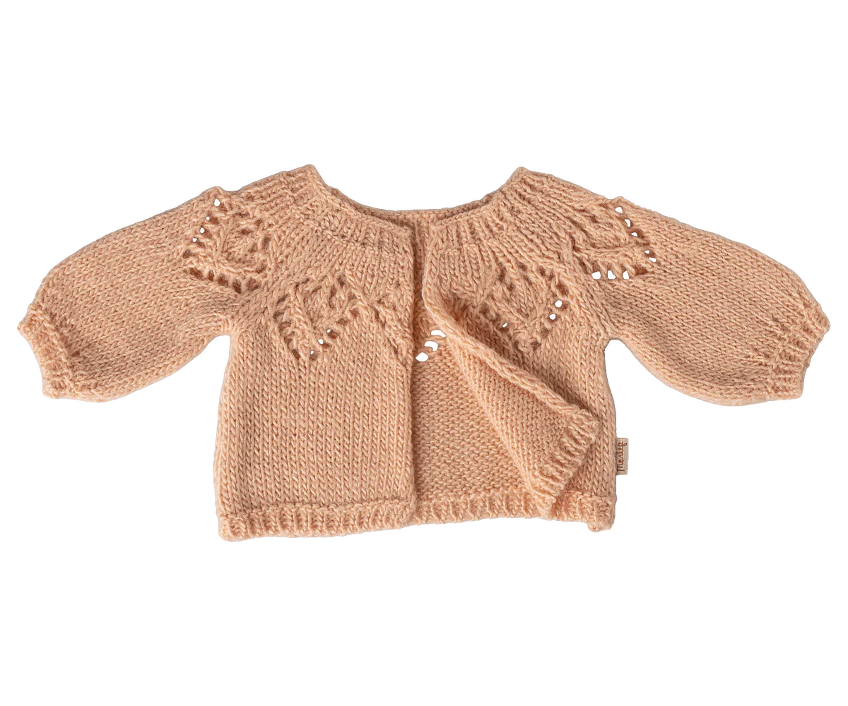 Preorder Maileg Knitted cardigan, Size 4 - Vintage Rose or Light Rose (Expected Delivery: 2.15.26)