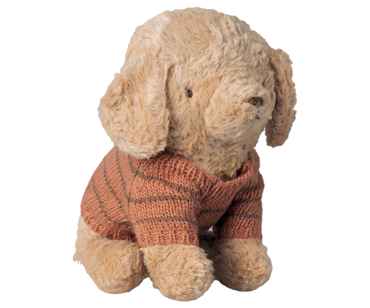 Preorder Maileg Puppy supply, Small, Knitted sweater - Dusty Blue or Coral (Expected Delivery: 4.15.26)