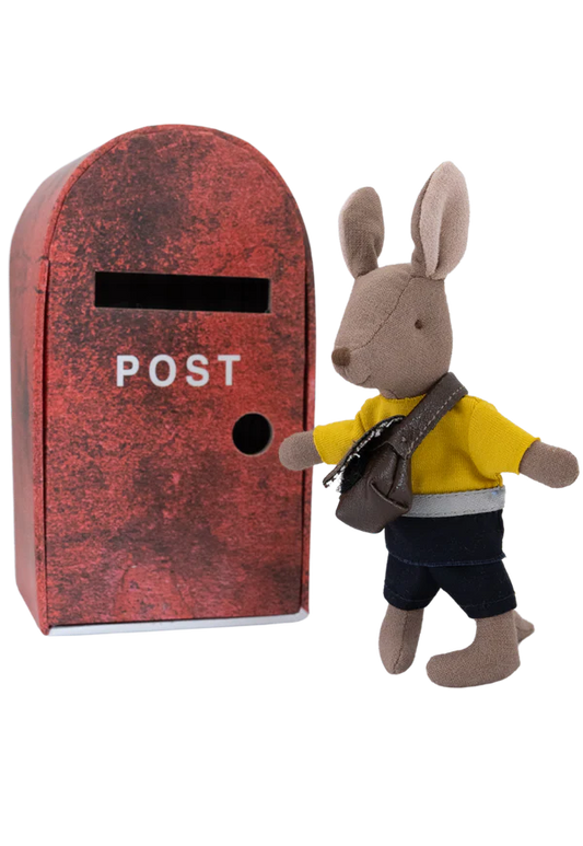 Rugaroo The Postie | Kangaroo Doll with bag in Post Box