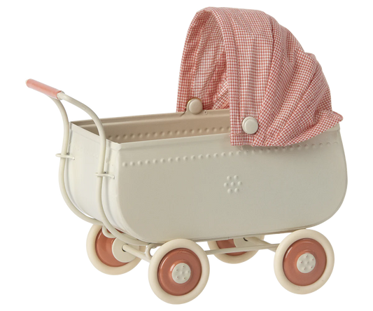 Maileg Micro Pram, Coral