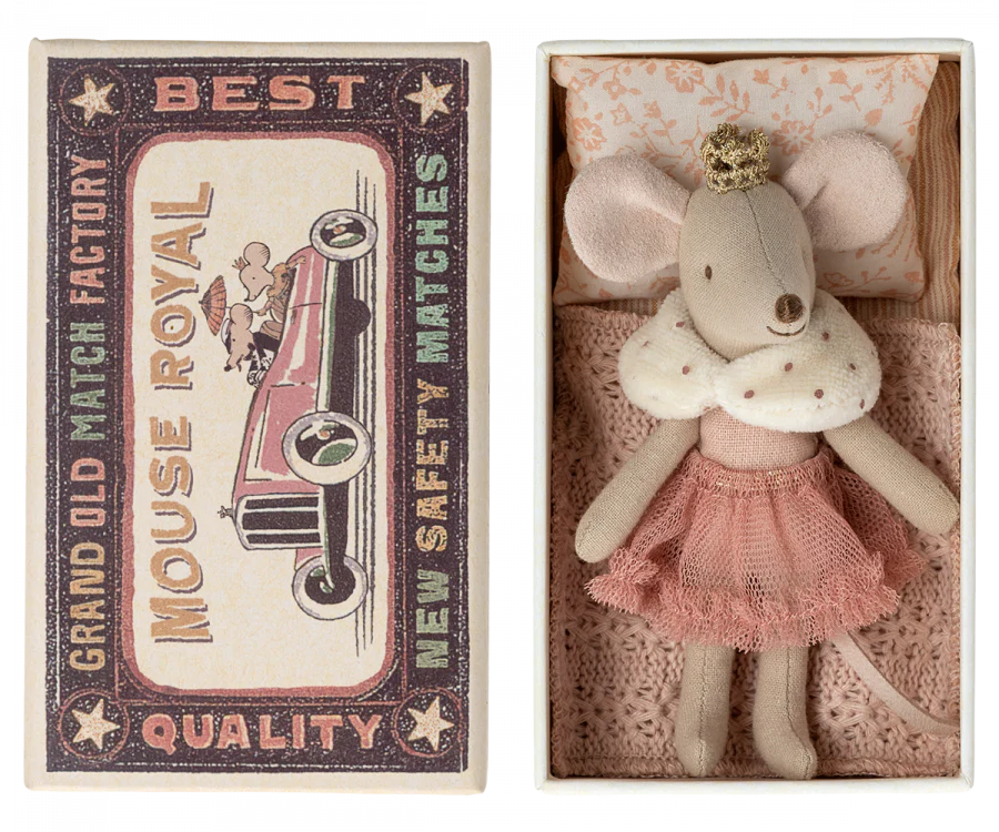 Maileg Princess Mouse Little Sister in Matchbox (2023)