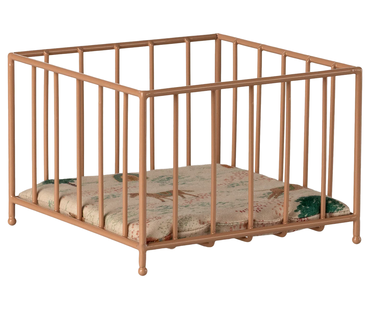 Preorder Maileg Playpen, Micro - Dark powder (Expected Delivery 2.15.26)