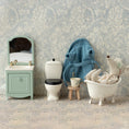 Load image into Gallery viewer, Maileg Bathrobe (Coral and Dusty Blue)
