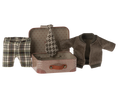 Load image into Gallery viewer, Maileg Jacket, Pants & Tie in Suitcase, Mouse - Grandpa
