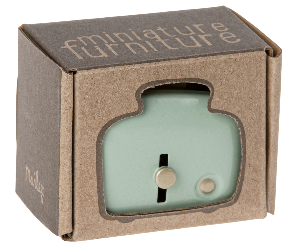 Maileg Miniature Toaster & Bread, Mint or Silver