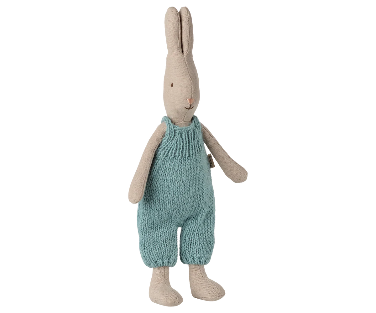 Preorder Maileg Rabbit, Size 1 - Classic - Knitted overall (Expected Delivery: 2.15.26)