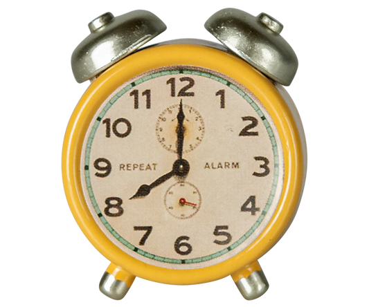 Maileg Alarm Clock Mouse (Yellow, Powder or Mint)