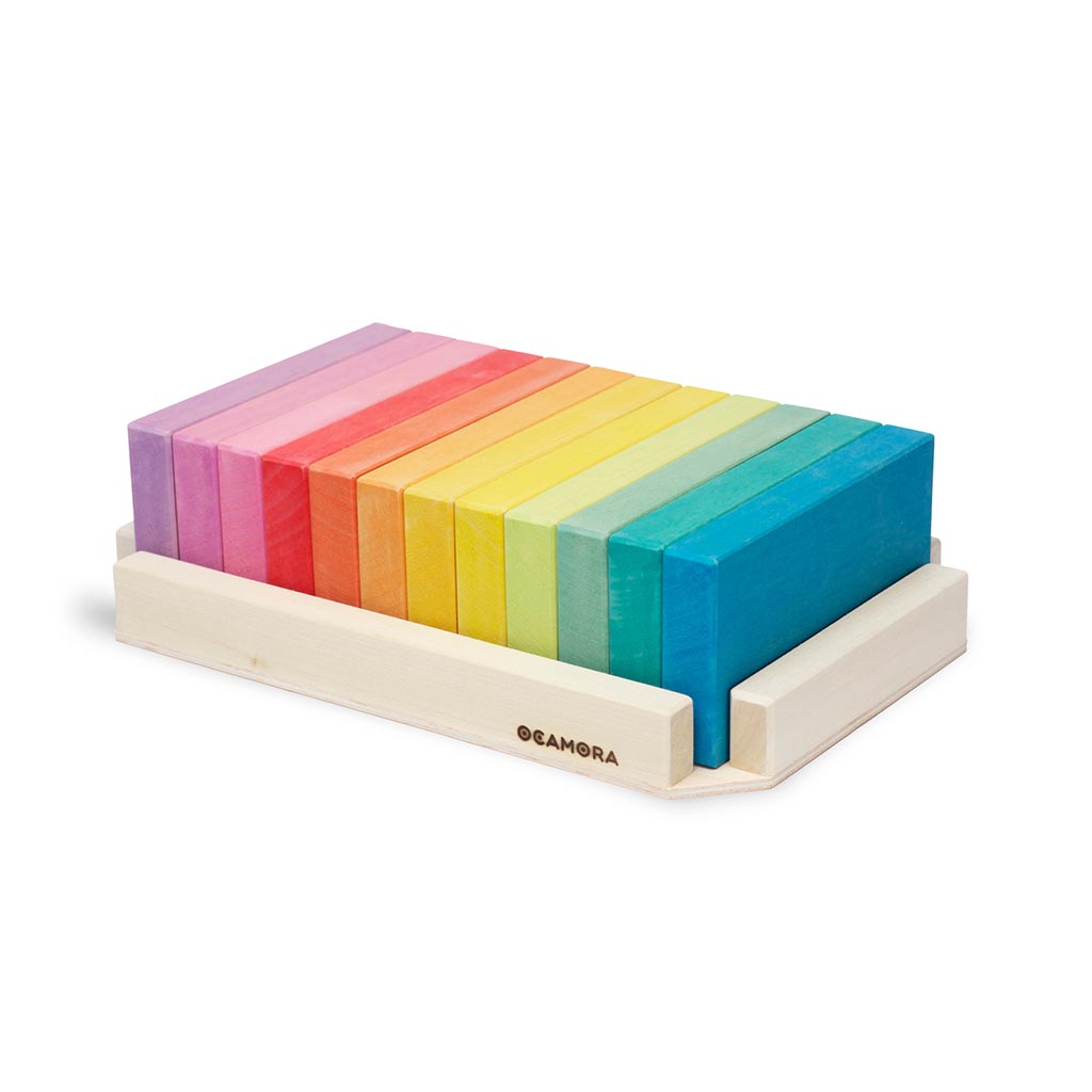 Ocamora Wooden Color Big Boards Rainbow Colors European Quality Toy