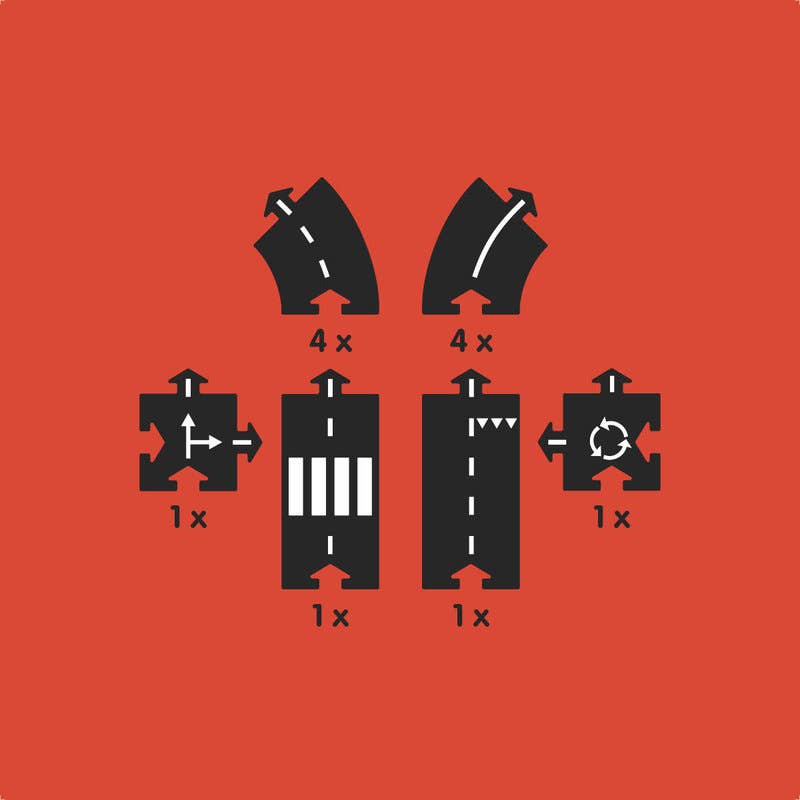 Waytoplay Ringroad Set Rubber Road Toy For Kids