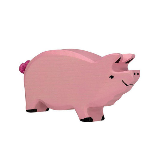 Holztiger Boar Pig European Wooden Toy Animal