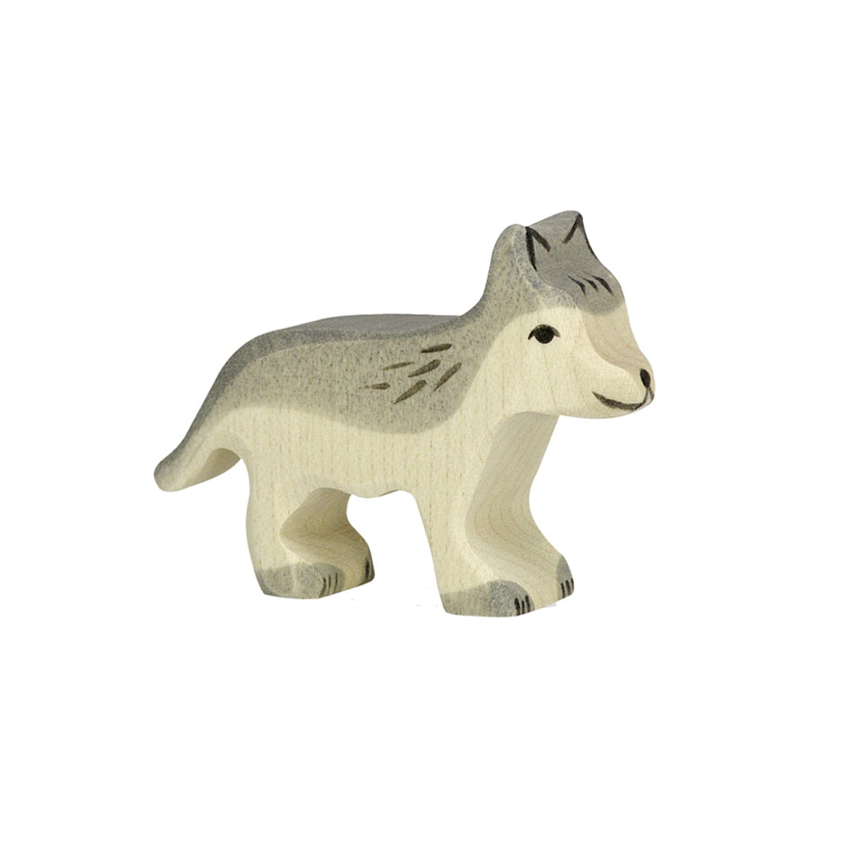 Holztiger Small Wolf European Wooden Toy Animal