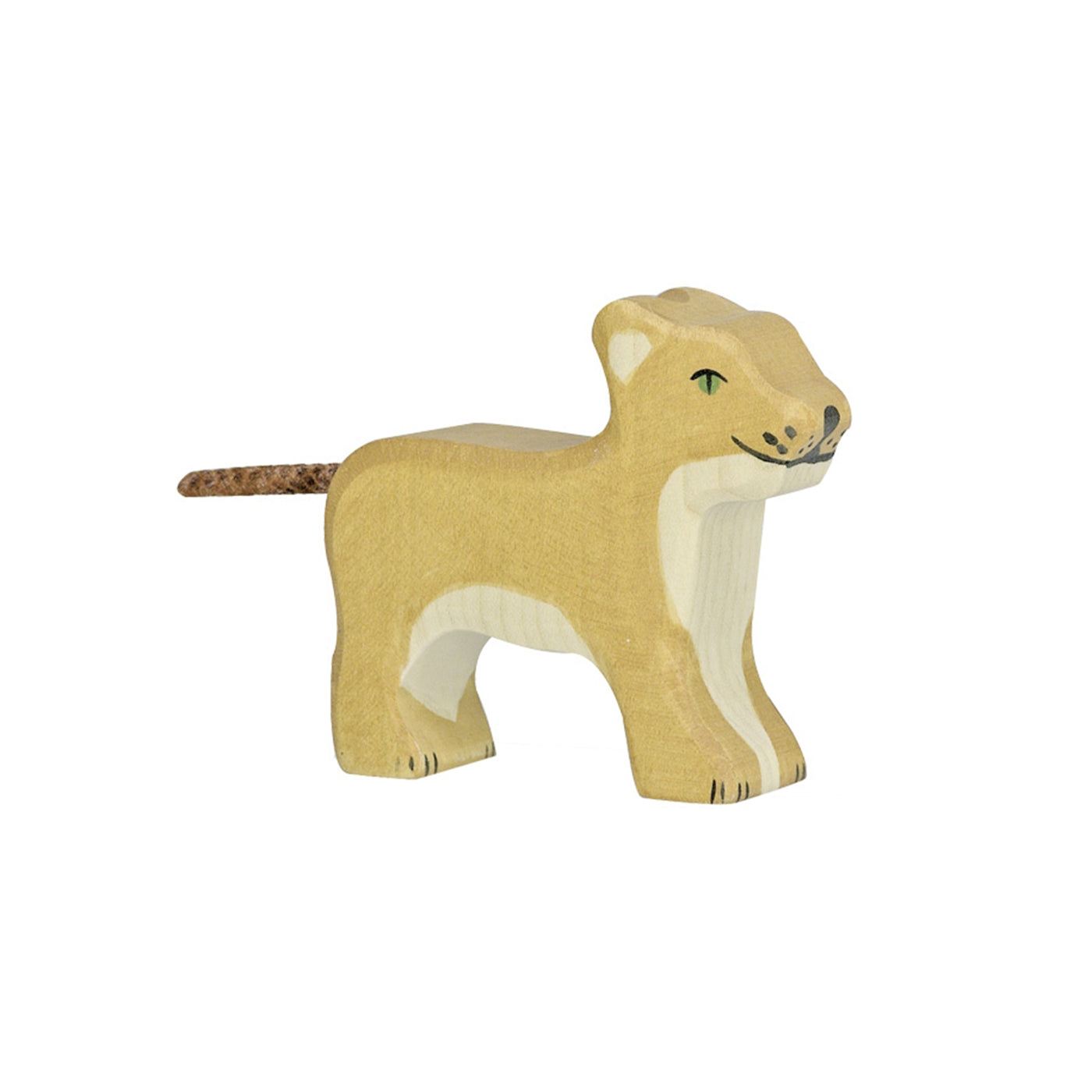 Holztiger Small Lion Standing European Wooden Toy Animal