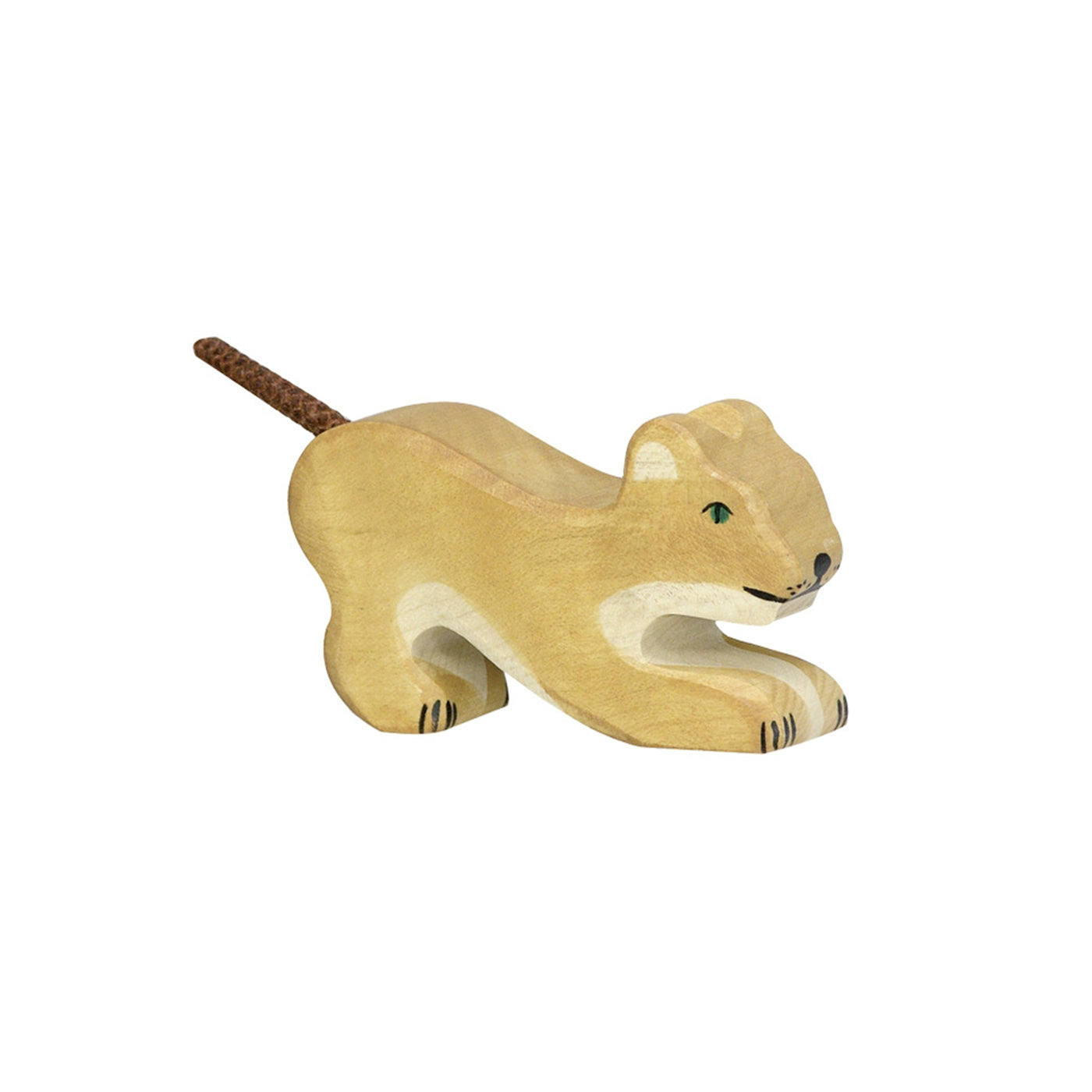 Holztiger Small Lion Playing European Wooden Toy Animal