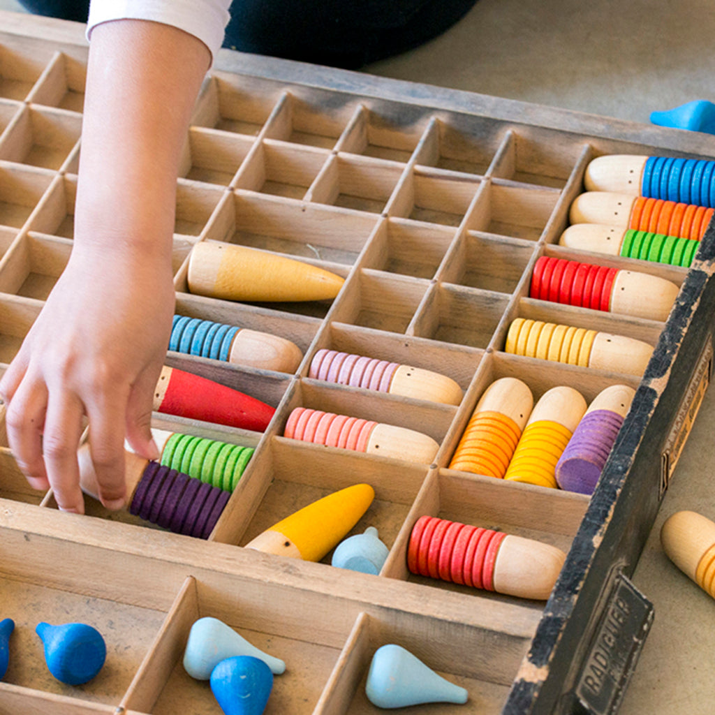 Grapat Brots Wooden European Toy In Rainbow Colors