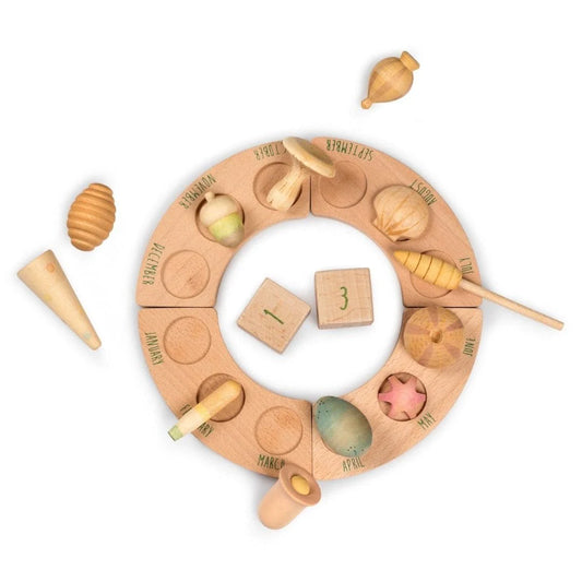 Grapat Wonders: A Collection of 12 Wooden Plant-Inspired Play Pieces