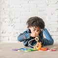 Load image into Gallery viewer, Grapat Nest Rings In Rainbow Colors Quality European Wood Toys
