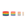Load image into Gallery viewer, Grapat Nest Rings In Rainbow Colors Quality European Wood Toys
