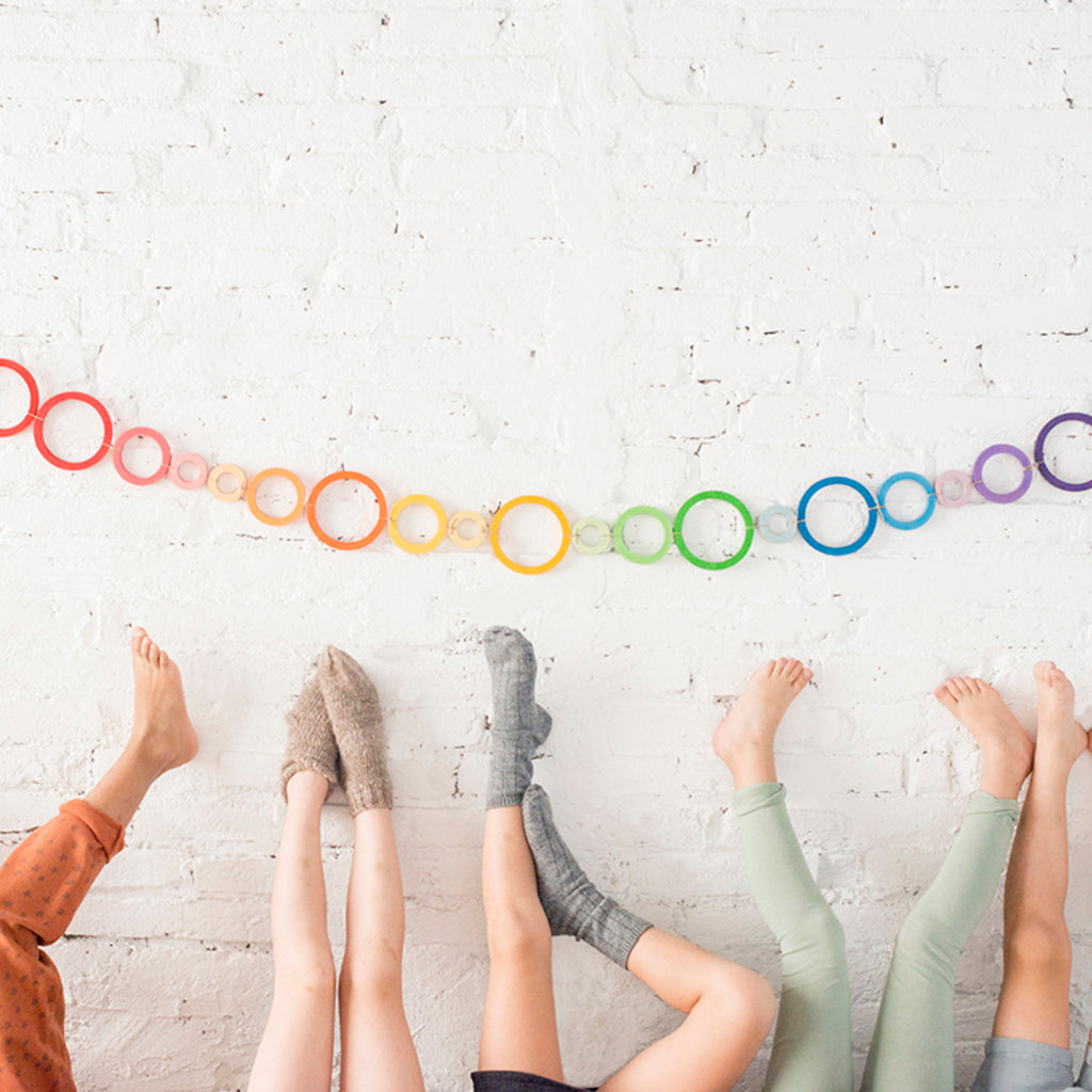 Grapat Nest Rings In Rainbow Colors Quality European Wood Toys
