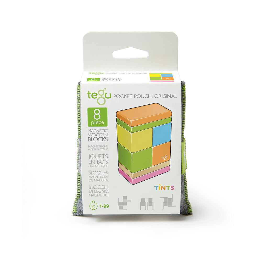 Tegu Magnetic Blocks Travel Toy For Kids Original Pocket Pouch