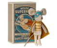 Load image into Gallery viewer, Maileg Superhero Mouse Little Brother In Matchbox
