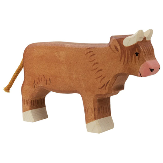 Holztiger Standing Higland Cattle European Wooden Animal