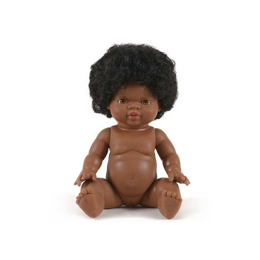 Minikane Baby Doll Imani With White Cotton Briefs (Paola Reina) Anatomically Correct Doll