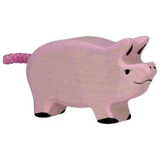 Holztiger Piglet European Wooden Animal